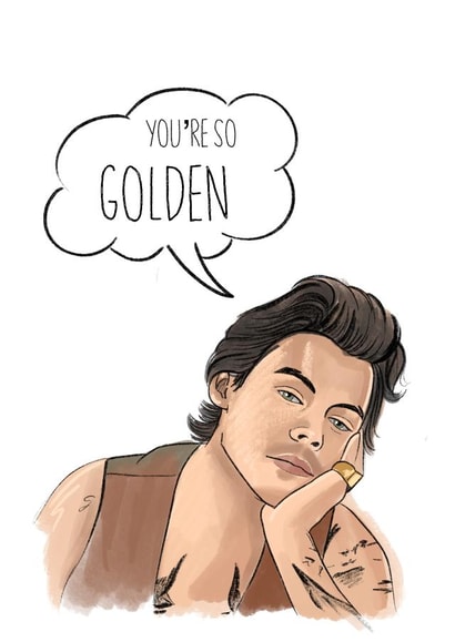 Harry tells you that you’re so golden - Sending love created by Amy Grant