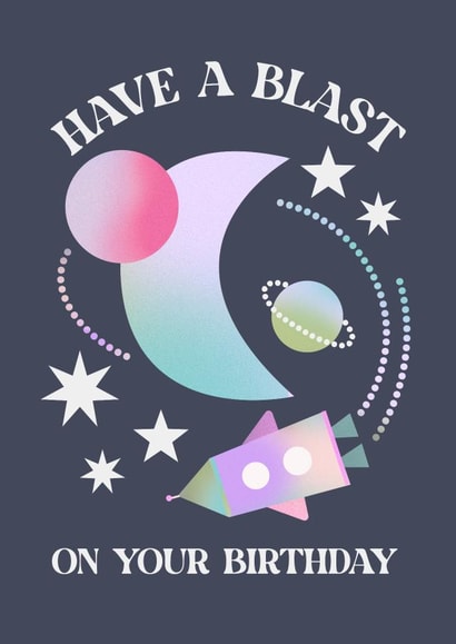 Modern Space Themed Card For Your Space Loving Friend! created by Caryssa Jason