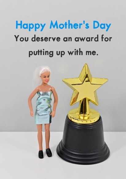 Relatable Mother's Day Card - Mother's Day award created by Bold & Bright Cards