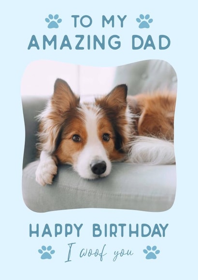 Cute Birthday Photo Card - From the dog 1001 created by @hollielonglanddesigns