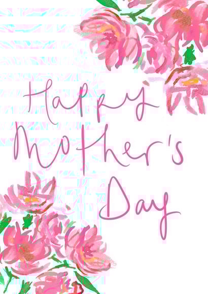 Pretty Mother's Day Card - Pink Peonies created by Bellynam Studio