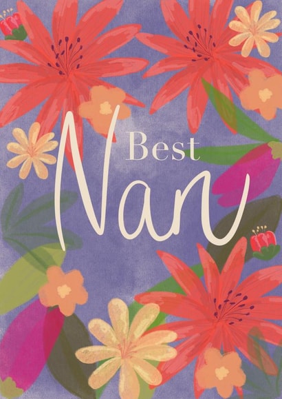 Cute floral birthday card for your Nan. created by Made by Mable