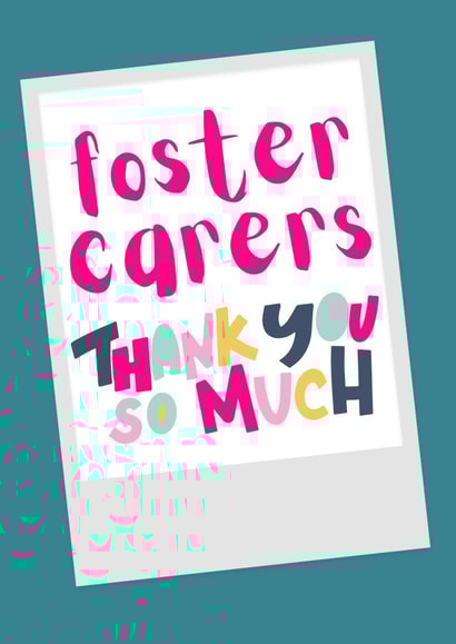 Cute Thank You Card - for your Foster Carers created by Becky Grainger