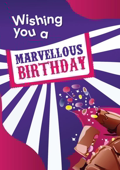 Cute Birthday Card - Cadbury Marvellous Creations created by Quinton cards