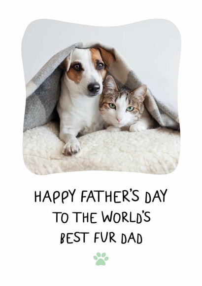 Cute Fathers Day Photo Card - From the Pets created by @HurrayHaus