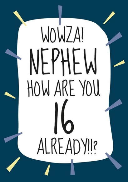 Cool 16th Birthday Card - For Brilliant Nephews! created by Amy Munro