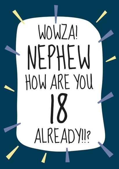Cool 18th Birthday Card - For Brilliant Nephews! created by Amy Munro