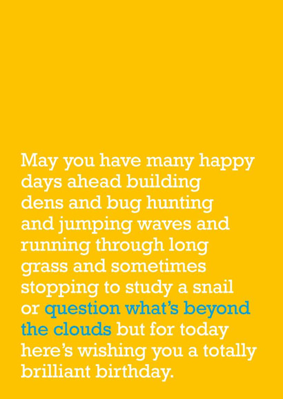 Heartfelt Birthday Card - for Kids created by The Right Lines