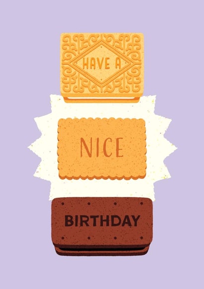 Funny Birthday Card - Biscuit Pun created by Folio | Ian Owen