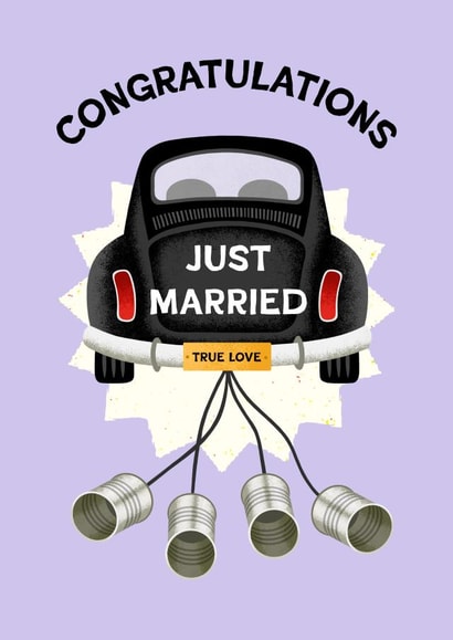 Cute Wedding Card - True Love - Wedding Car created by Folio | Ian Owen