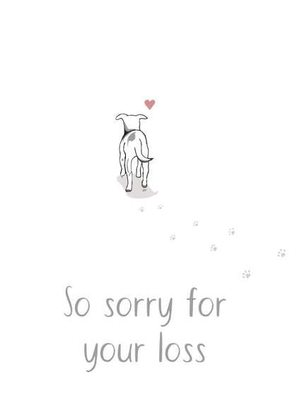 Heartfelt Condolence Card - for Bereaved Pet Owner created by Maddy Bennett