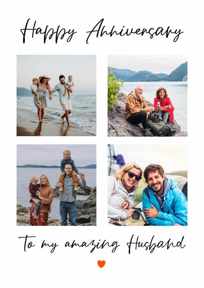 Heartfelt Anniversary Photo Card - For Husband created by @hollielonglanddesigns