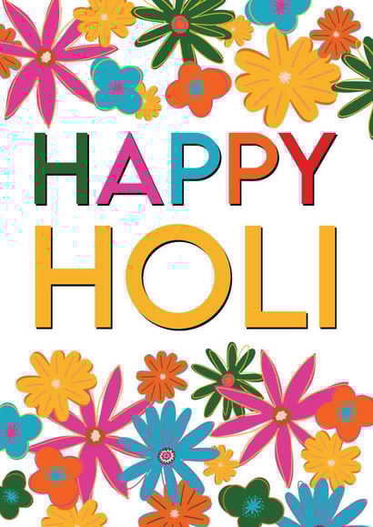 Pretty Faith Card - Holi - Festival of Colour created by Sweetlove Press