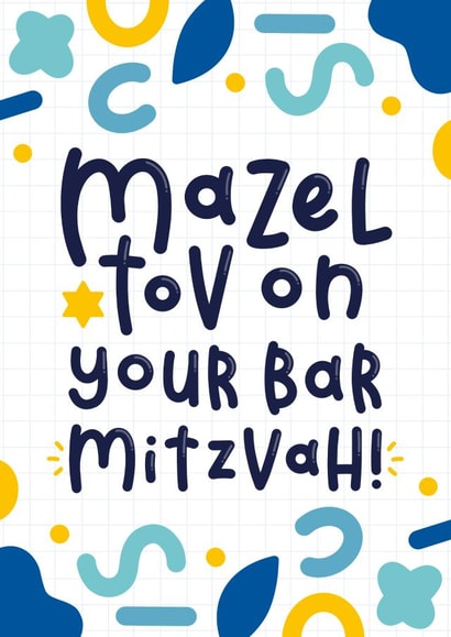 Bar Mitzvah Card - Mazel Tov created by Joanne Hawker