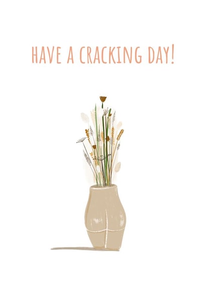 Punny butt vase dried flowers for sister, friend, mum and aunt or plant lover created by Mayah Wetherell