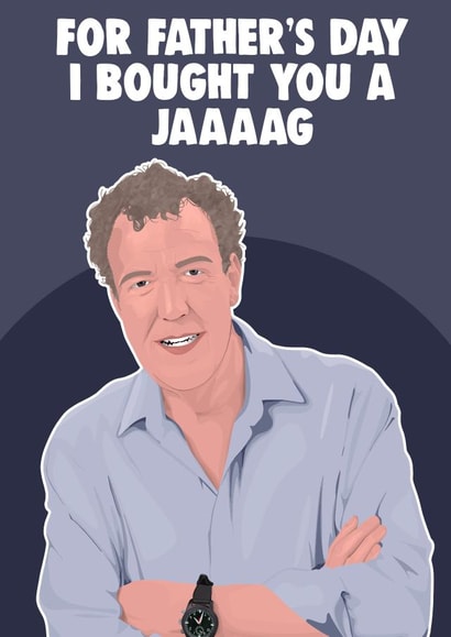 Funny Father's Day Card - Jag - Jeremy Clarkson created by Pink + Pip
