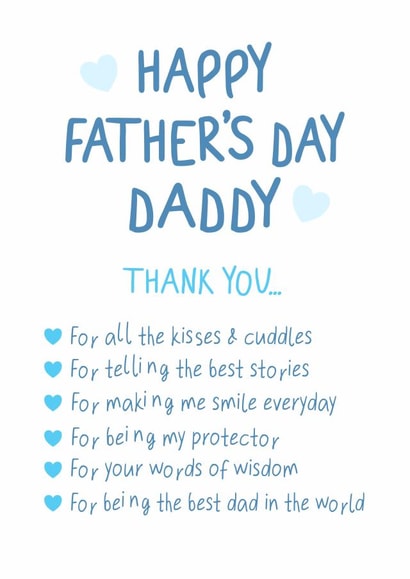 Heartfelt Fathers Day Card - Best Daddy - From The Kids created by @hollielonglanddesigns