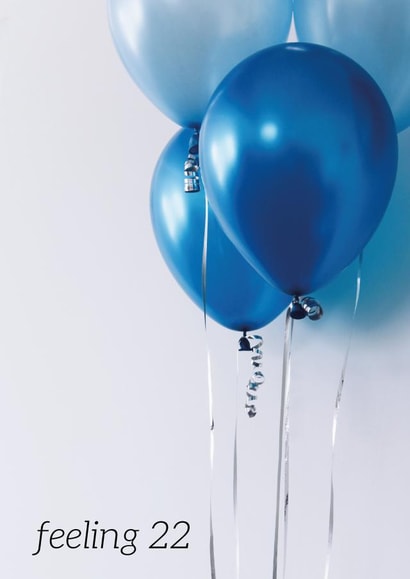 Minimal Taylor Swift 'Feeling 22' Birthday Card created by blacbutterflies