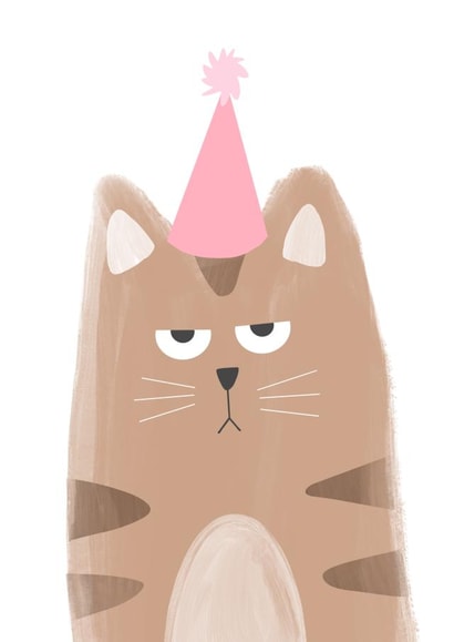 Grumpy Brown Cat Card created by Grumpy Cats