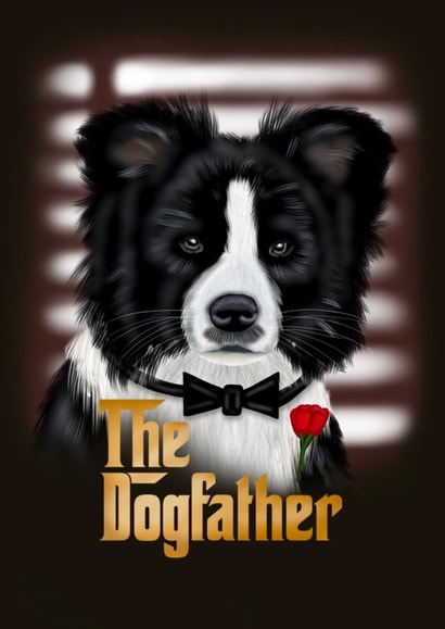 Funny Father's Day Card - from the Dog - The Dogfather created by badgerbee design