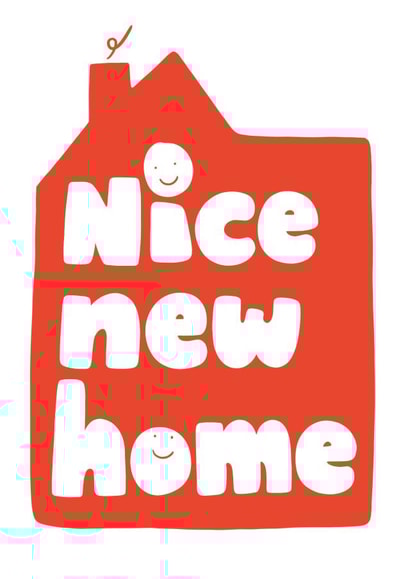 Cute contemporary nice new home card for the new homeowner created by Paula Hirst