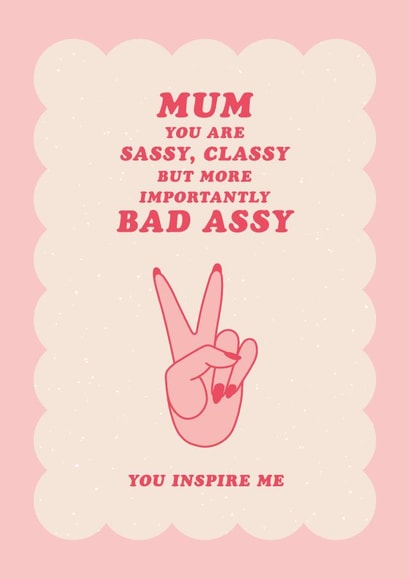 Positively Cool Birthday Card - For Mum - You Inspire Me created by Pig + Plums
