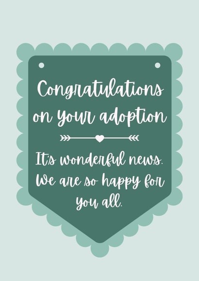 Cute Congratulations Card - Adoption - Supportive Sentiment created by Becky Grainger