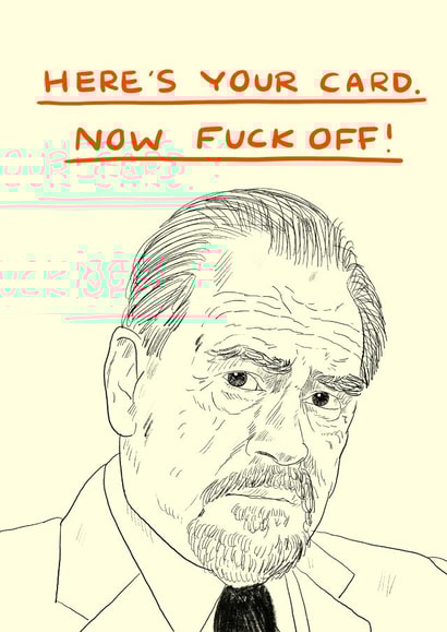 Funny Birthday Card - Succession - Logan Roy created by JOLLY AWESOME