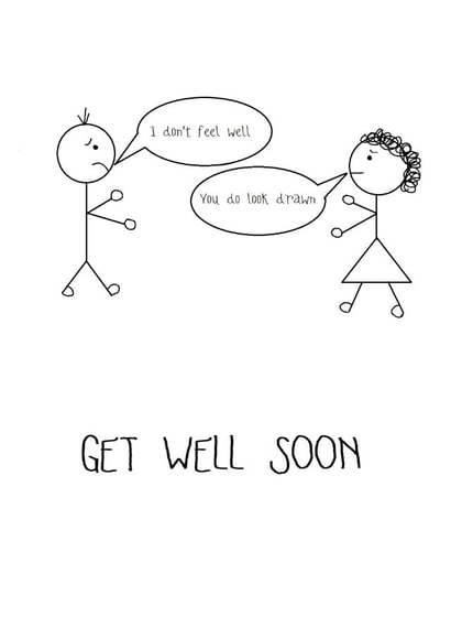 Get Well Soon Funny Pun Card created by Punderdog