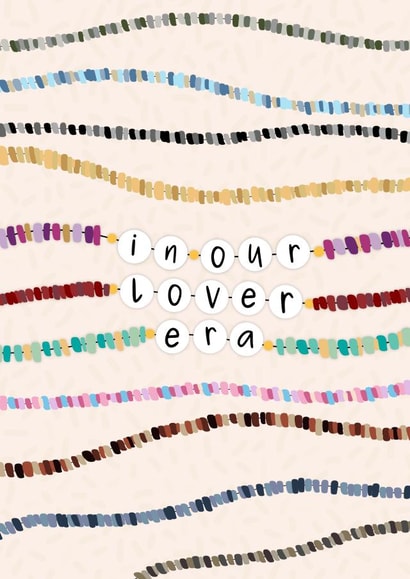 Cute Anniversary Card - Taylor Swift Friendship Bracelets - Lover Era created by Pink Sky Studios