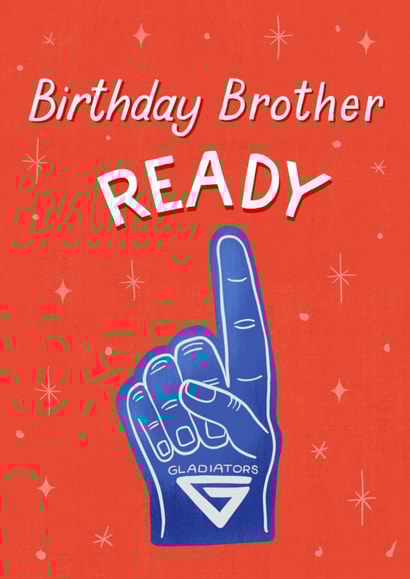 Gladiators Birthday Card - For Brother created by Silky Rose Design