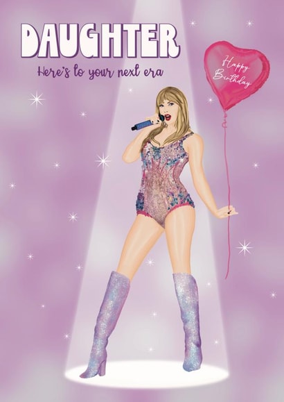 Fun Birthday Card - Taylor Swift - for Daughter created by Choo Choo