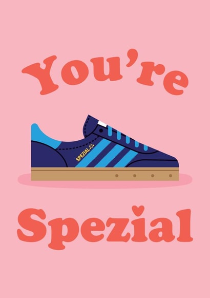 Funny Anniversary Card - You're Spezial Pun - Trainers, Sneakers, kicks created by Studio Boketto