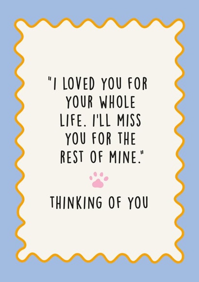 Heartfelt Sympathy Card - Pet Loss - Dog - Cat created by Kind of Simple Designs