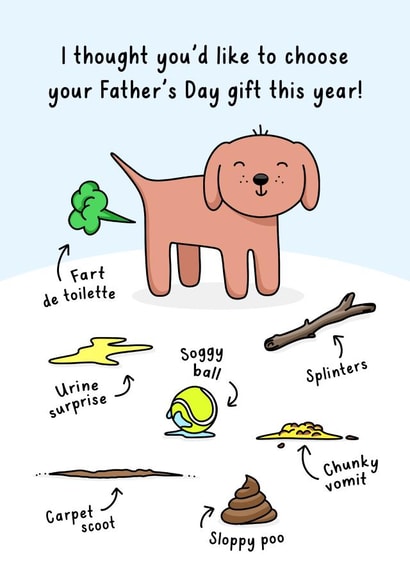 Funny Father's Day Card - Dog Gift created by Evie Garnett Designs