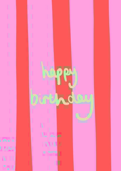 cute colourful birthday card for friends and family to celebrate in style created by Really Friendly Prints