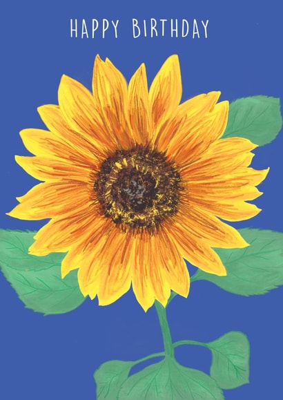 Happy Birthday Sunflower created by NS Illustration