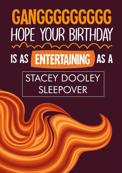 Funny Birthday Card - for Stacey Dooley Sleeps Over Fans created by Afewhometruths