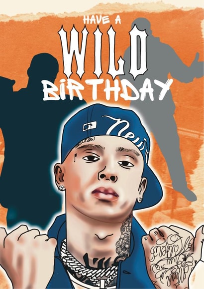 Central Cee wishes you a WILD birthday - happy birthday created by Deborah Woodthorpe Illustration