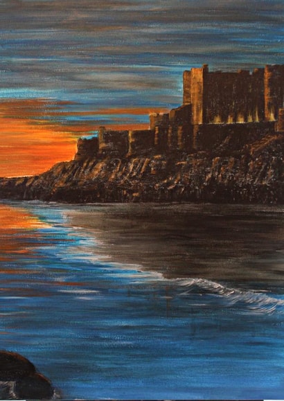 Pretty Just Because Card - Castle created by Sarah Saul