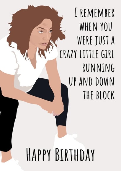 Jennifer Lopez - “Crazy Little Girl" - Birthday Card - J Lo created by Nic James