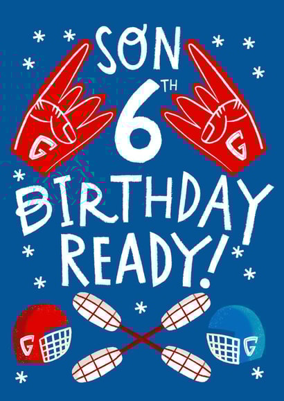 Funny Birthday Card - For Son - 6th Birthday Ready! created by @AimeeStevens.Design