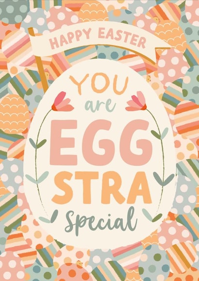 Cute Easter Card - for an Extra Special Person - Spot the chicks created by The Pattern Press