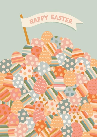 Cute Brainteaser Easter Card - Spot the Chick created by The Pattern Press