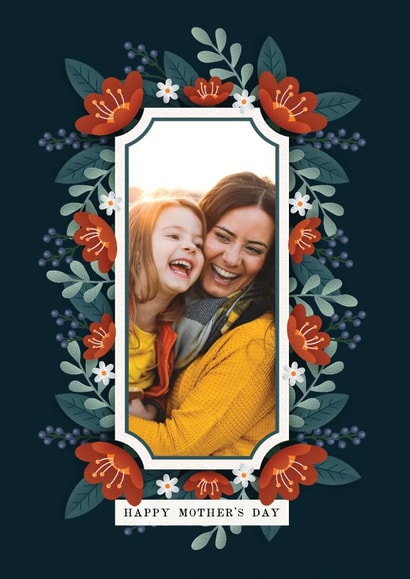 Pretty Mothers Day Photo Card - Floral created by WITH LOVE