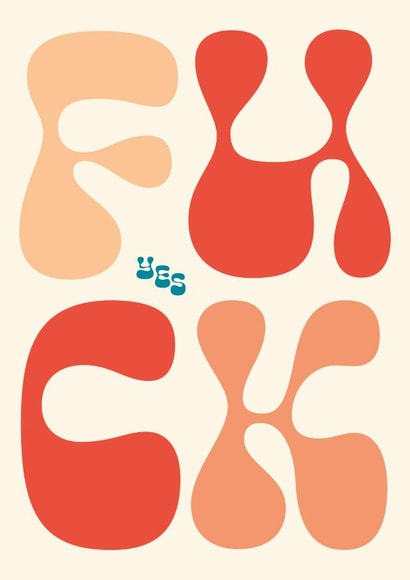 Fuck Yes Congratulations created by Aley Wild Illustration