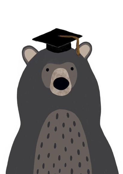 Cute Graduation Card - Bear Graduate created by HeatherLucyJ