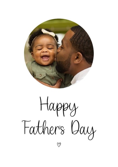 Classic Fathers Day Photo Card - For Dad created by Kalm Lettering