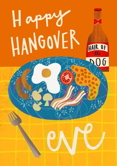 Funny Birthday Card - For Him - Hangover Eve created by AbiGoLucky