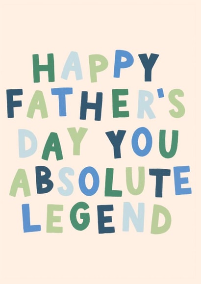 Fun Father's Day Card - Absolute Legend created by Lydia Southgate